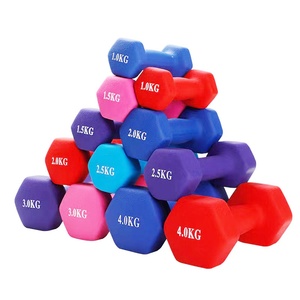 Multi-Color 6 KG Neoprene Coated Hex <strong>Dumbbell</strong> <strong>Set</strong> for Power Lifting Training Gym Weightlifting Essentials for Body Building - Product Image 3