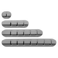 Prix usine Silicone câble Clip multifonctionnel fort adhésif fil cordon organisateur efficace gestion des câbles et accessoires