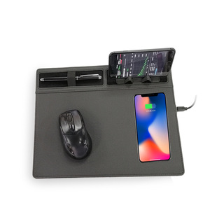 <span class=keywords><strong>Chargeur</strong></span> sans fil rapide 15W, <span class=keywords><strong>tapis</strong></span> de souris multifonctionnel, <span class=keywords><strong>tapis</strong></span> de bureau avec porte-stylo et support pour téléphone, rangement de bureau, <span class=keywords><strong>chargeur</strong></span> sans fil - Product Image 5