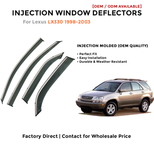 Déflecteurs de fenêtre latérale pare-pluie pour Toyota Cruiser 2019-2020 accessoires auto - Product Image 2