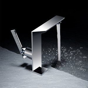 Grifo de lavabo con acabado cromado, diseño moderno de lujo para Hotel - Product Image 3