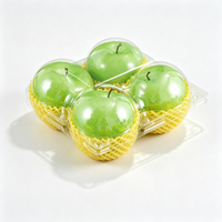 Groothandel Transparante PET Blisterverpakkingen Fruitbakjes Wegwerpbaar Plastic voor Sinaasappel Perzik Peer Avocado Granaatappel 0,3 mm Dik