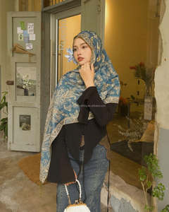 Readr to Shio Pashmina para invierno chal largo mujer bufanda Chevron Pashmina bufanda Pavo Real - Product Image 2