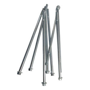 Vis longues en acier au carbone M8*235 à bride hexagonale pour générateur/moteur, vis ISO/DIN933/GB, vis anti-desserrage simples - Product Image 3