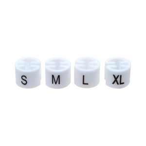 High Quality Multi Colored Clothing Round Flat Hook Size Buckle Store Display Size Markers Plastic Garments Clothes Size Buckle - Product Image 1