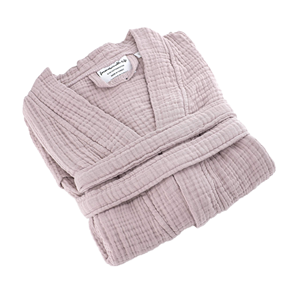 <span class=keywords><strong>Accappatoio</strong></span> in Mussola 100% Cotone Sottile Traspirante e Altamente Assorbente Disponibile in Diversi Colori - Product Image 1