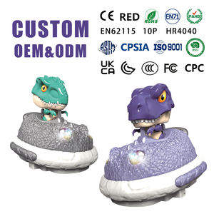 Voitures de combat télécommandées 2,4 GHz avec catapulte, dinosaures RC, jeu de voitures tamponneuses, câble USB, 4 canaux, jouet pour débutants intérieur-extérieur - Product Image 4