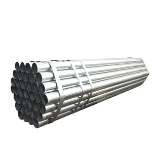 Q195 Tubo de aço galvanizado para cerca redonda, tubo de aço para andaimes galvanizados, tubo g i