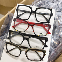 Montures de lunettes en acétate épais de qualité supérieure, tendance, design carré, lunettes en acétate épais pour unisexe