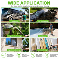 SUNSHINE OEM Factory Lance de pulvérisation télescopique extensible pour jardin 36-60 pouces, 10 modes, 160 °   Tige d'arrosage en aluminium à tête réglable