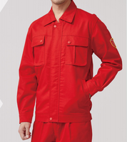 Combinaison de travail de sécurité haute visibilité, rouge, antistatique, durable, à manches longues, avec plusieurs poches