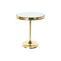 Table d'appoint en laiton avec miroir 42,5 cm x 42,5 cm x 49 cm Or