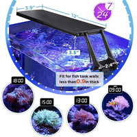 Fullgain FG147 22W 24/7 AUTO ON/OFF Lever du soleil lumière du jour clair de lune DIY Mode Aquarium eau salée Clip sur lampe Marine Reef Coral Light