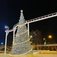 Arbre de Noël Artificiel Géant en PVC avec Lumières LED 2026 – Arbre de Noël Commercial Luxueux de 16, 20, 30 ou 40 pieds