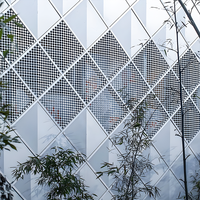 Panneaux muraux décoratifs en aluminium pour l'extérieur, panneaux muraux insonorisants, panneaux de façade pour les projets extérieurs des bâtiments