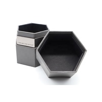 Boîte d'emballage en papier hexagonale en carton rigide personnalisé de luxe créatif boîtes d'emballage de cadeaux artisanaux pour bougies de parfum cosmétique