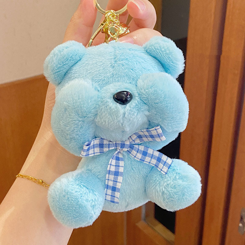 Wholesale Mini Shy Bear Plush Keychains - Valentine Toys