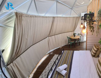 Dôme de glamping de luxe géodésique de 6 m pour fête en plein air