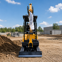 Mini-excavatrice SY18 de 1100 mm de largeur, excavatrice compacte à chenilles pour vergers, jardins, fermes et zones restreintes
