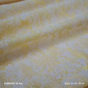 100% 涤纶提花面料，GG图案高密度色织弹力面料，用于时尚服装服装 - Product Image 3