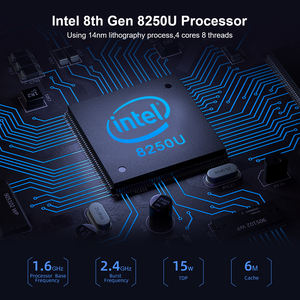 คอมพิวเตอร์ตั้งโต๊ะขนาดเล็กแบบอุตสาหกรรม NUC I5 8250U ทนทานสำหรับเล่นเกมคอมพิวเตอร์ขนาดเล็กฟอร์มแฟกเตอร์ Intel Core I5แรม DDR4มีสินค้าในสหรัฐ - Product Image 2