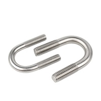 Collier de serrage en forme de U à boulon en U galvanisé à chaud Norme nationale Boulons d'alimentation prêts à l'emploi Collier en forme de U intégré