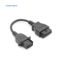 Câble OBDII 16 broches vers 8 broches OBD2 pour connecteur Volvo, adaptateur de câble OBD pour voiture, outil de diagnostic 8 broches