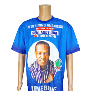 Wholesales Campaign T Shirts Sublimation Cheap Election T-shirt Political President for Men's T-shirts