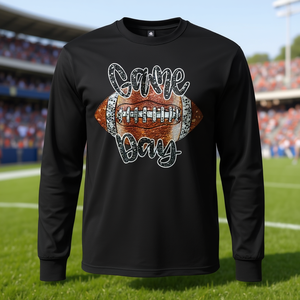 T-shirt à manches longues avec motif graphique de football pour les amateurs de football - Product Image 3