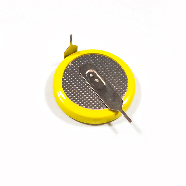 Rechargeable Button Cell LIR2032 3.6V40mAh with Solder Pin Lithium Ion Coin Cell Lithium Button Battery Customize Available