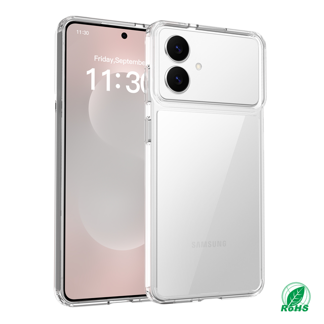 Transparent PC+TPU Phone Case for Samsung for Galaxy S26 Edge Anti-Fall Clear Protective Back Case with Air Precision Hole