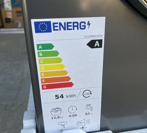 Machine à Laver Automatique à Chargement Frontal de 12 <span class=keywords><strong>kg</strong></span> en Acier Inoxydable 220 V 50 Hz avec Moteur Puissant pour Essorage Rotatif Classe A Lavage Rapide - Product Image 5