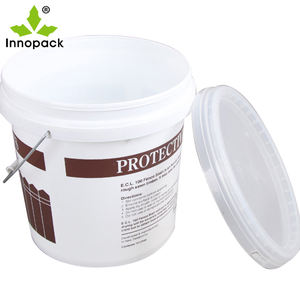 Seau en plastique blanc de 16 litres de haute qualité avec couvercle Seaux vides en gros Seaux et barils de tambours de haute qualité - Product Image 6