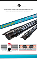 Joran Pancing Surf Lurekiller 4.20M 3-Seksi Karbon Aksi Cepat Gagang EVA Ring Fuji SIC Daya Sedang Berat Joran Air Asin