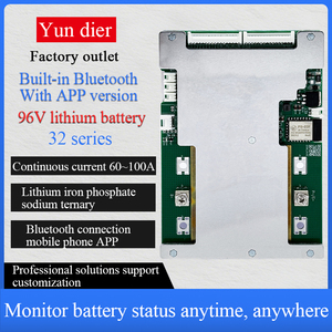 Sistema de Gestión de Baterías Inteligente YDE 32S 96V con Equilibrio Integrado para Baterías LiFePO4, Corriente Continua de 60A/100A, Modelo ZQ-32S003060 para Turismo - Product Image 2