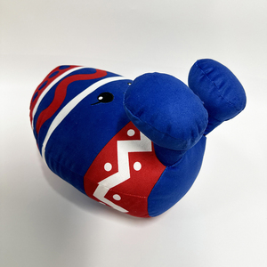 Cojín de Peluche con Forma de Huevo Rojo, Azul y Blanco, Diseño de Puntos Ondulados en <span class=keywords><strong>Zigzag</strong></span>, Juguete de Peluche Suave para Todas las Edades, Decoración y Regalo de Pascua - Product Image 6