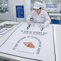 Manta de Picnic Blanca con Estampado de Croissants, Impermeable, Plegable, de Oxford, con Bolsillo de Almacenamiento