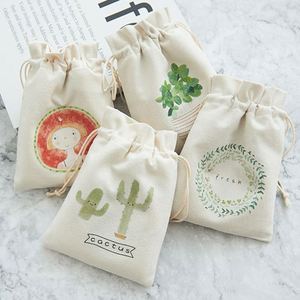 Sac à cordon en toile de coton personnalisé avec logo Byleading pour bijoux - Product Image 3
