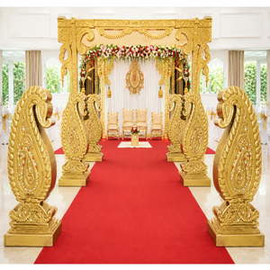 Elegante Mandap de Fibra de Vidrio con Diseño de Mango y Paisley para Bodas Indias, Fácil de Montar, Tamaño Personalizable - Fabricante DSTEXPORTS - Product Image 1