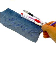 En cuir stylo Sensible à la chaleur Recharge stylo effaçable Marqueur Textile