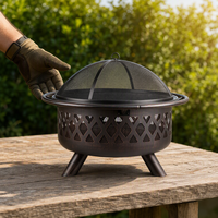Parrillas para Barbacoa de Madera Natural, Estufa para Leña, Estufa de Carbón sin Humo, Chimenea para Exteriores