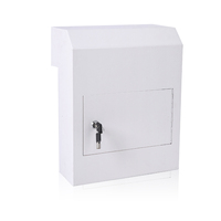 Boîtes aux lettres murales en acier galvanisé personnalisées pour l'extérieur, nouvelle arrivée, avec clés pour utilisation postale