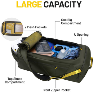 Custom Large Capacity <b>Water</b> <b>Resistant</b> <b>Backpack</b> Duffle Bag With <b>Backpack</b> Straps Gym Sports Travel - Product Image 4