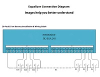 JK-DZ11B2A24S Lithium 8-24 String Voltage Difference Balancing Repair Instrument 2A High-Current Active Balancing