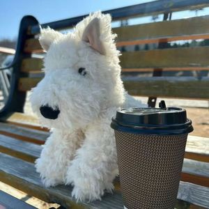 Boneka anak anjing Highland West lucu, boneka anak anjing simulasi, hadiah pernikahan - Product Image 1