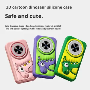R2509-836恐龙造型儿童相机迷你教育数码相机自拍MP3功能防水儿童手机相机 - Product Image 1