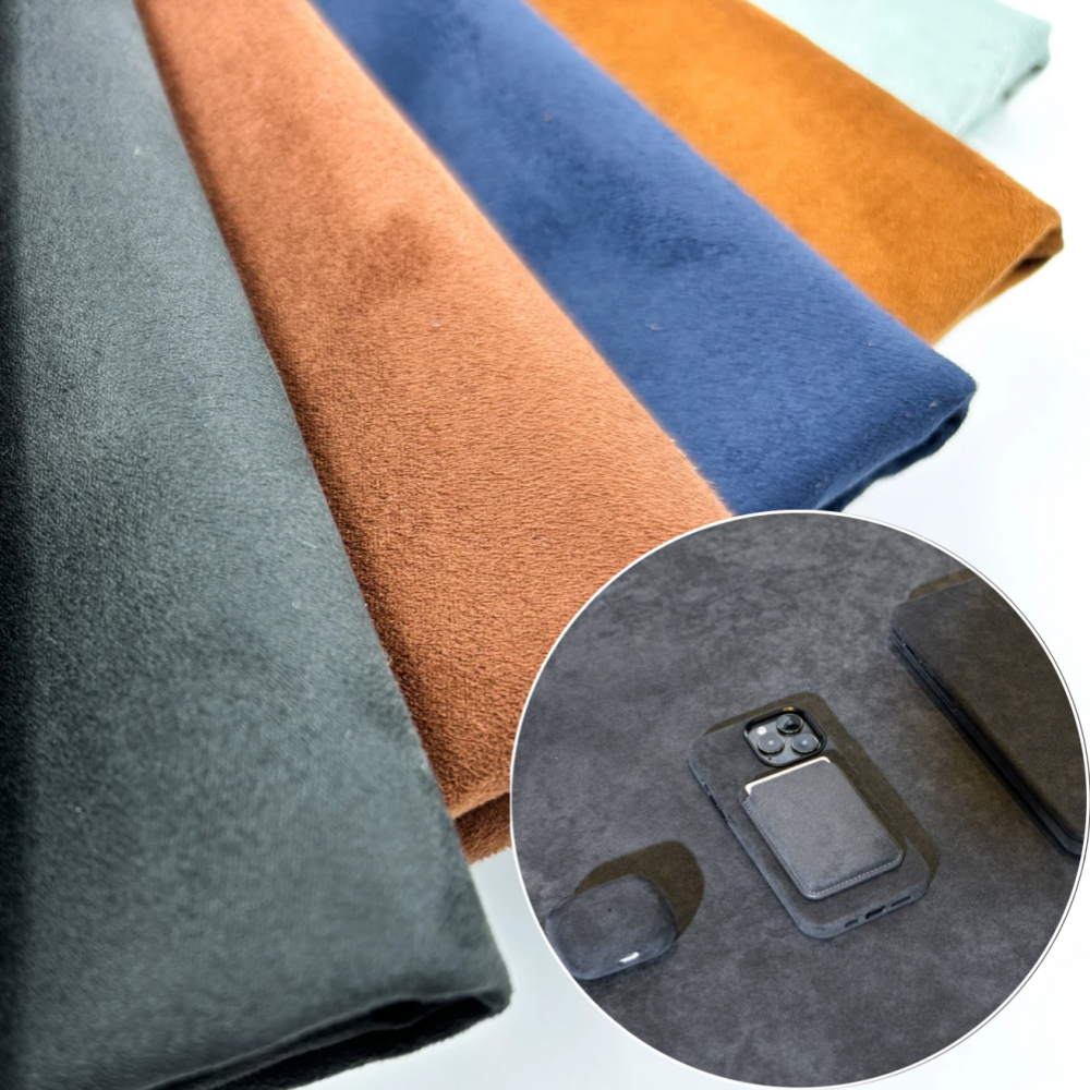 Factory Direct Supply Recycled 100% Polyester Microfiber Soft Faux Suede Fabric for Desk Mats