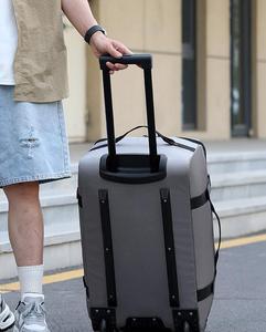PLAYMAX Classic Oxford Durable Zipper Wheeled <b>Backpack</b> <b>Convertible</b> Foldable Duffel Bag Pull Handle Water Resistant Large - Product Image 5