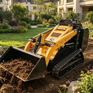 <span class=keywords><strong>Mini</strong></span>-chargeuse compacte à moteur diesel en promotion usine, chargeuse compacte tout-terrain pour jardin, petite chargeuse compacte - Product Image 2