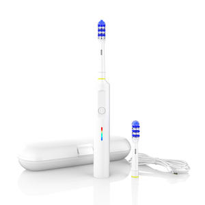 แปรงสีฟันไฟฟ้าอัจฉริยะพร้อมขนแปรงนุ่ม ชาร์จซ้ำได้ กันน้ำระดับ IPX7 ชาร์จแบบ Type C ตัวเครื่องพลาสติกสีขาว สำหรับผู้ใหญ่ - Product Image 3